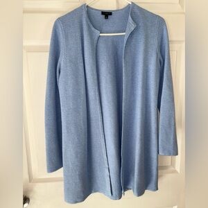 Talbots Light Blue Open Front Cardigan Size SP